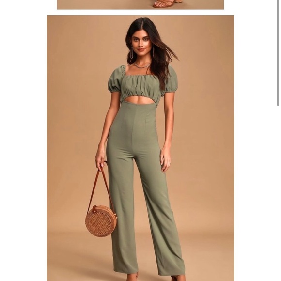 Lulu’s “Chic Finish” Cute Casual Cutout Jumpsuit - Picture 2 of 6